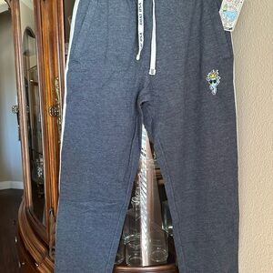 *NWT* GOAT USA Men's Deep navy/charcoal Joggers with Crown Embroidery